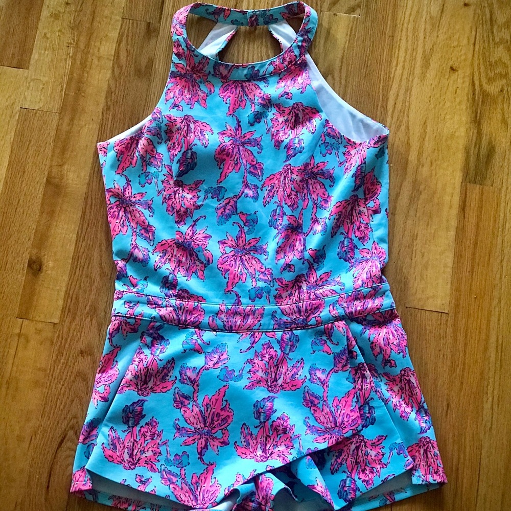 BRAND NEW Floral Open Back Romper